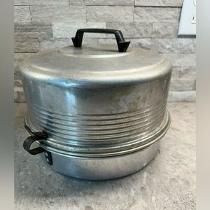 VINTAGE Regal Ware Stacking Combination Pie & Cake Carrier / Holder